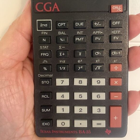 Texas instruments CGA calculator - Picture 3 of 3